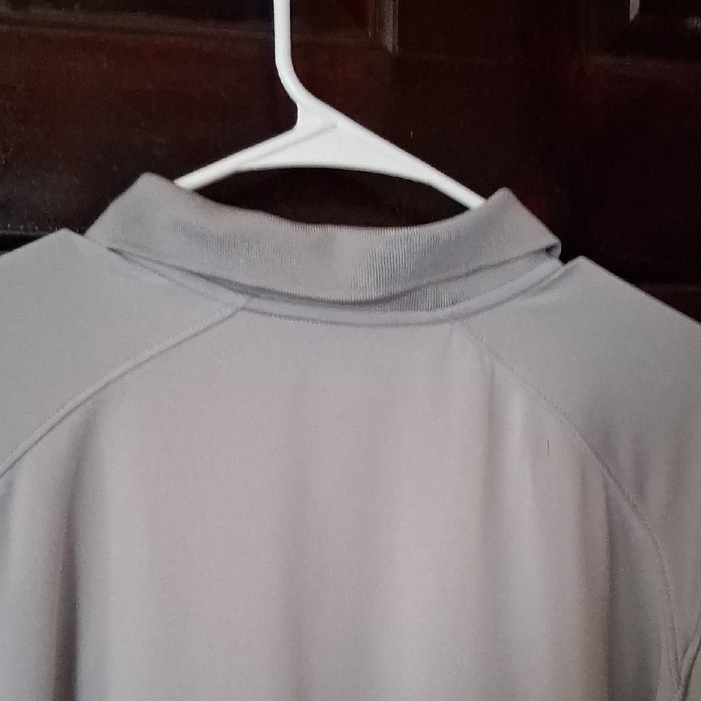 Columbia Light Gray Polo with Blue Trim - Picture 10 of 13